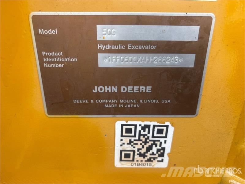 John Deere 50G Mini bageri <7t