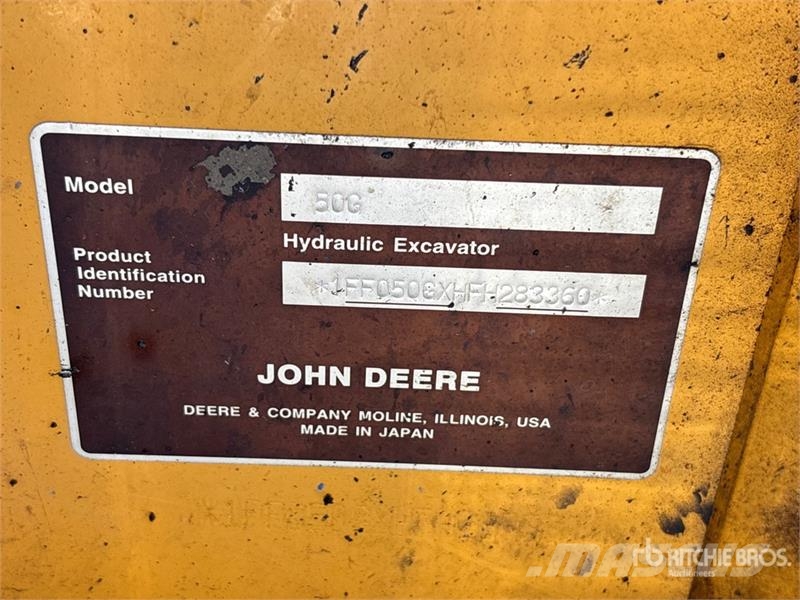 John Deere 50G Mini kotrók < 7t