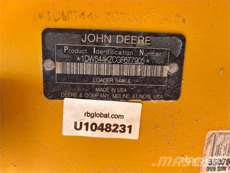 John Deere 544 K Wheel Loader Kolesové nakladače