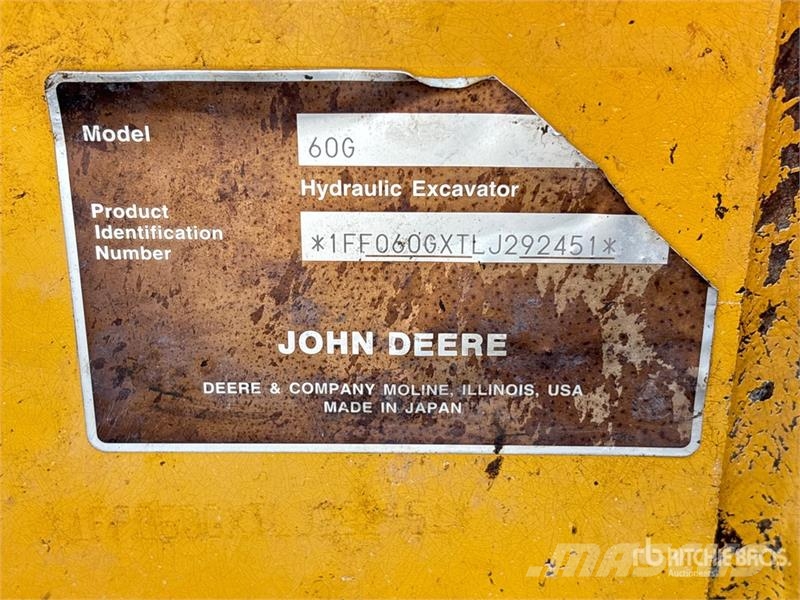 John Deere 60G Mini bagri <7t