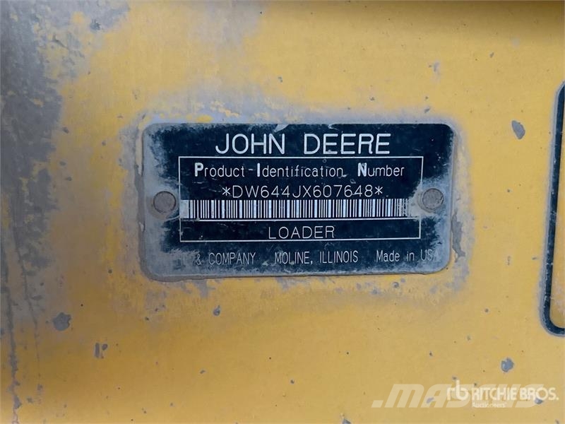John Deere 644J Фронтальні навантажувачі
