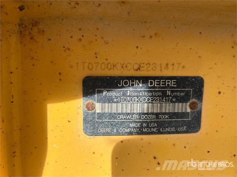 John Deere 700K LGP Crawler dozers