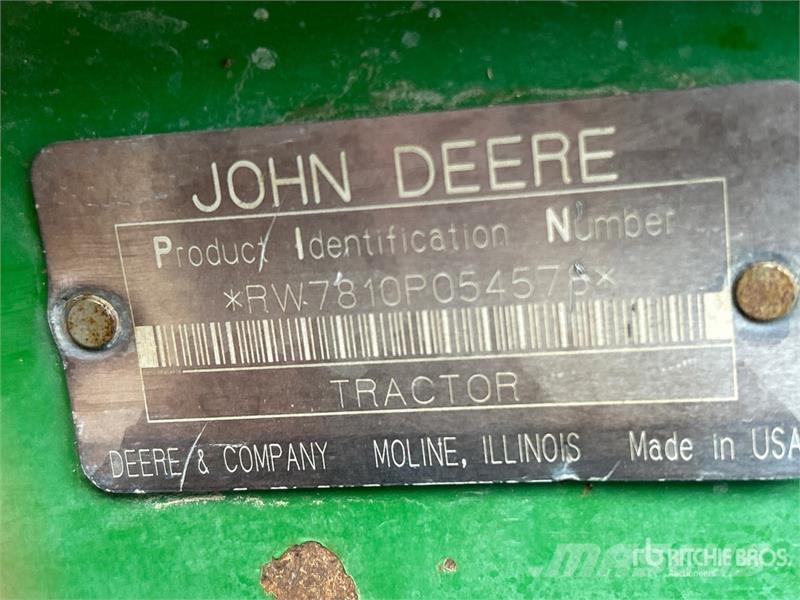 John Deere 7810 Traktorok