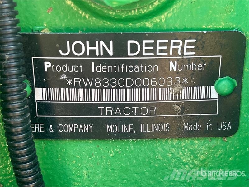 John Deere 8330 4WD Tractor Traktorji
