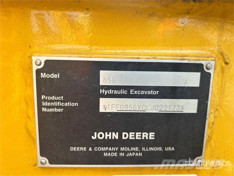 John Deere 85G Εκσκαφείς με ερπύστριες