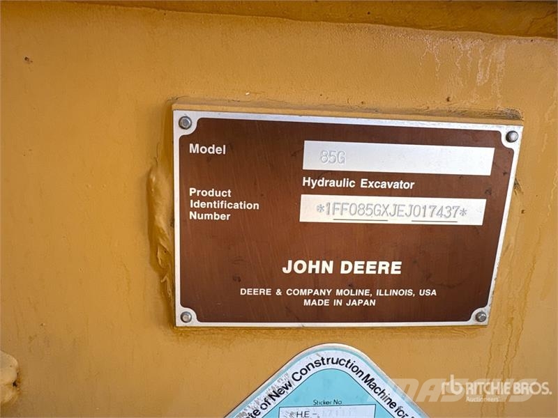 John Deere 85G Bagri goseničarji