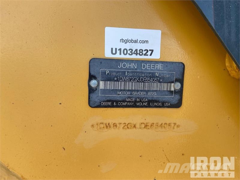 John Deere 872G Veihøvler