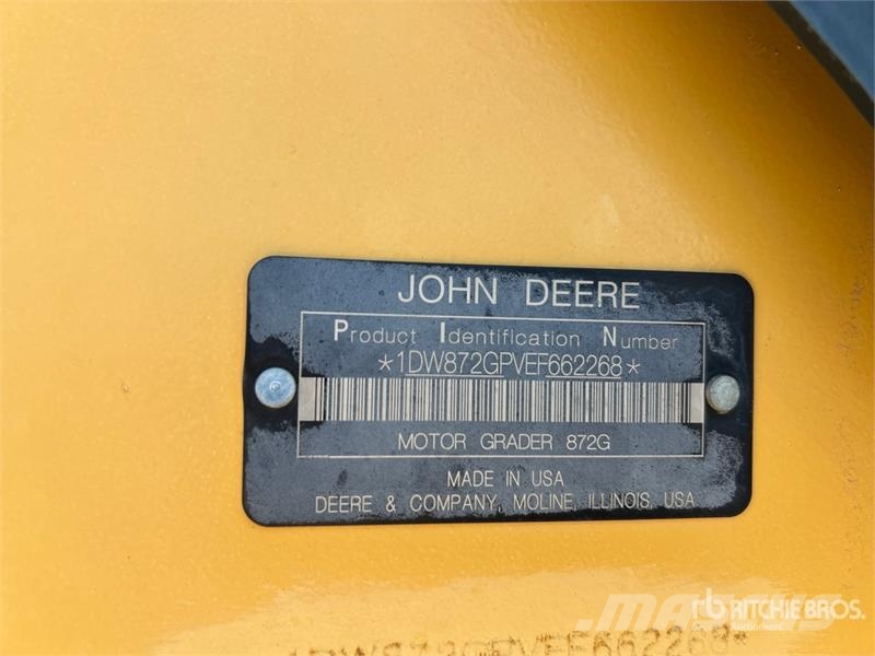John Deere 872G معدات تمهيد الطرق