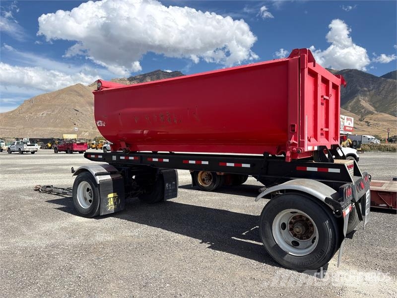 K&H Mfg Spread Axle Pup Transfer Trailer Reboques basculantes
