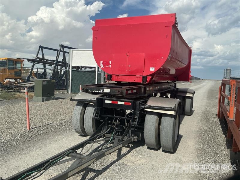K&H Mfg Spread Axle Pup Transfer Trailer Reboques basculantes