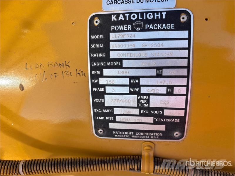 Katolight L179FRZ4 150 kW Skid-Mounted Generator Set Generadores diésel