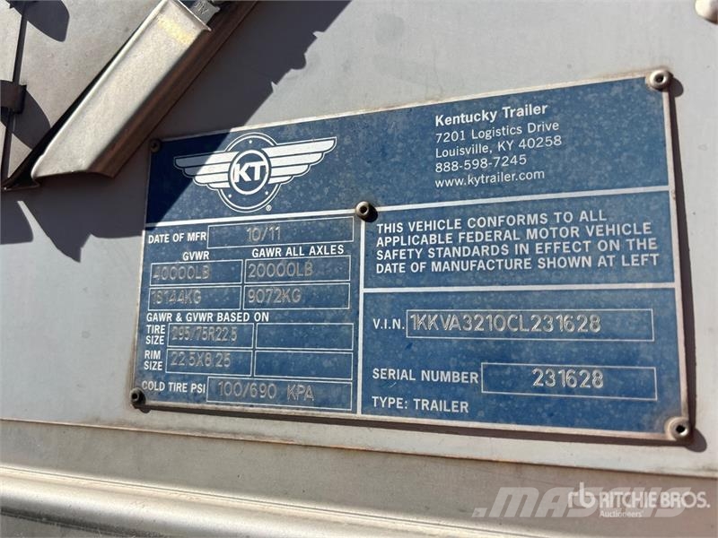 Kentucky 32 ft S/A Van Trailer Box Trailers