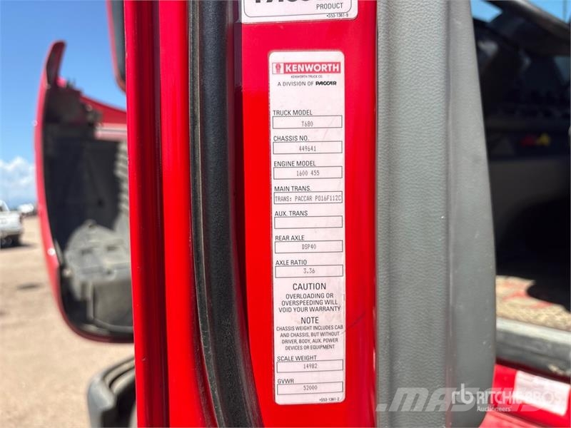 Kenworth T-680 6x4 T/A Day Cab Truck Tractor Prime Movers