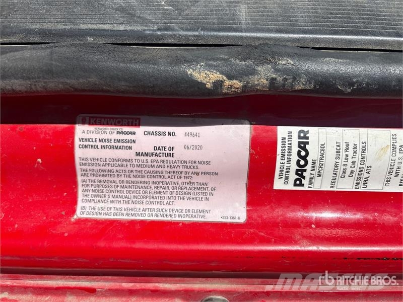 Kenworth T-680 6x4 T/A Day Cab Truck Tractor Prime Movers
