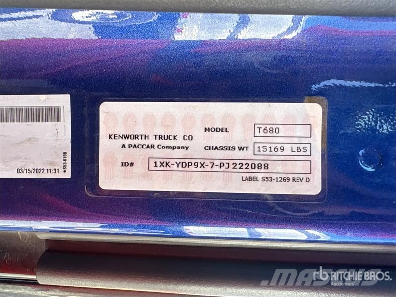 Kenworth T680 6x4 T/A Day Cab Truck Tractor Ciągniki siodłowe