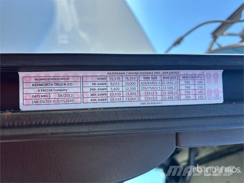Kenworth T800 Camiones aspiradores/combi