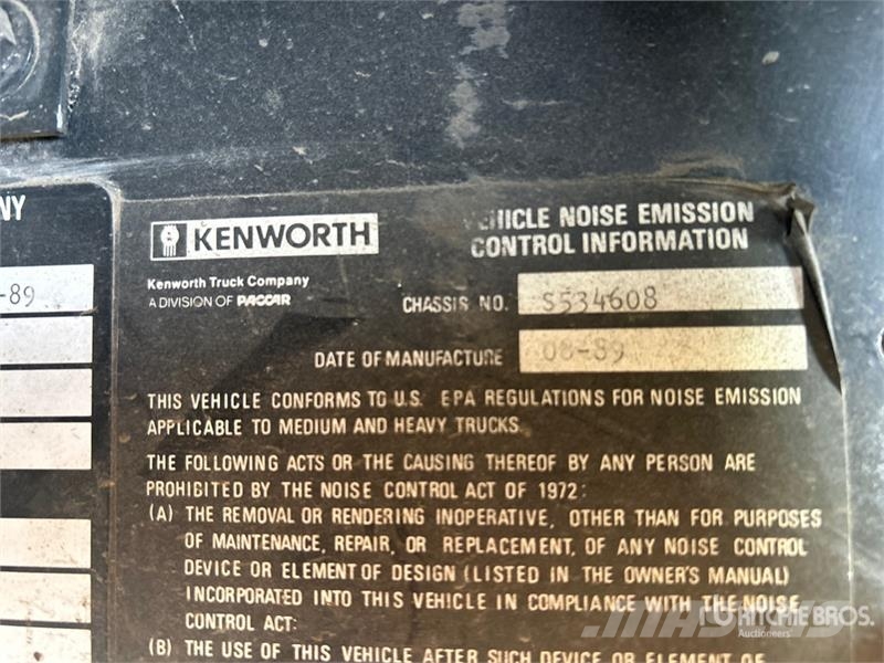 Kenworth T800 Wassertanker