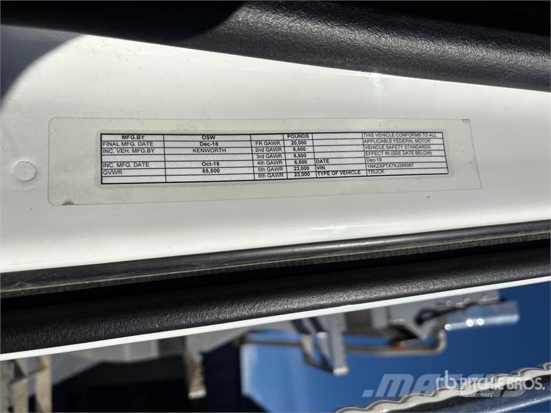 Kenworth T880 14x4 Super 18 Five Axle Dump Truck شاحنات قلابة