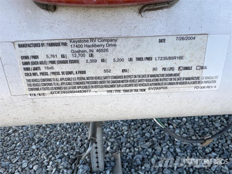 Keystone Everest T/A Travel Trailer 其他拖車