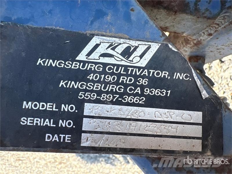 Kingsburg Cultivator Inc B-KBS80-DSP 3-Point Hitch Lauksaimniecība- Citi