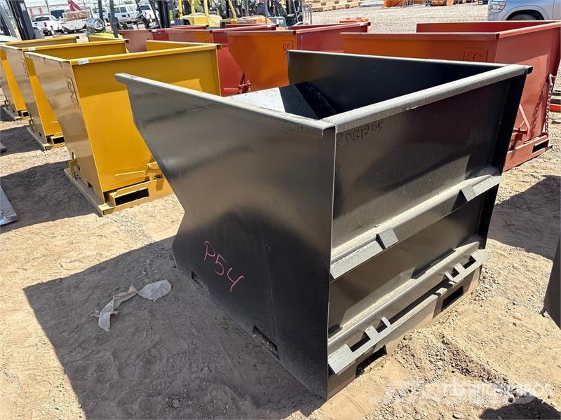  Kit Containers 2.0YFT-SST Skid Steer Dump Hopper ( Bins and hoppers