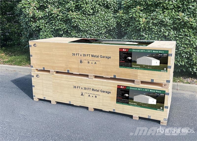 KJ K0039 39 ft x 39 ft Metal Garage Storage Building Stalen constructies