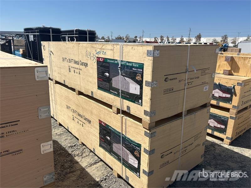 KJ K0039 39 ft x 39 ft Metal Garage Storage Building Stalen constructies