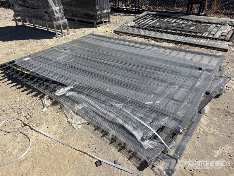 KJ K0720-1 20 ft Wrought Iron Bi-Parting Driveway Gat Diger tarim makinalari