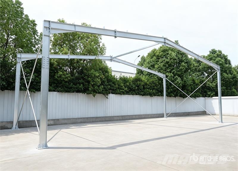KJ K10050 50 ft x 100 ft High Strength Steel Frame On Hangar