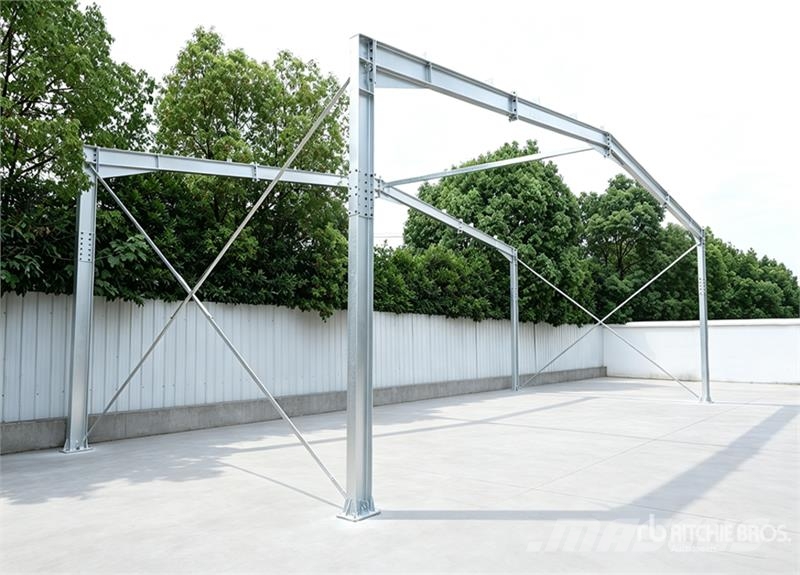 KJ K10050 50 ft x 100 ft High Strength Steel Frame On Hangar