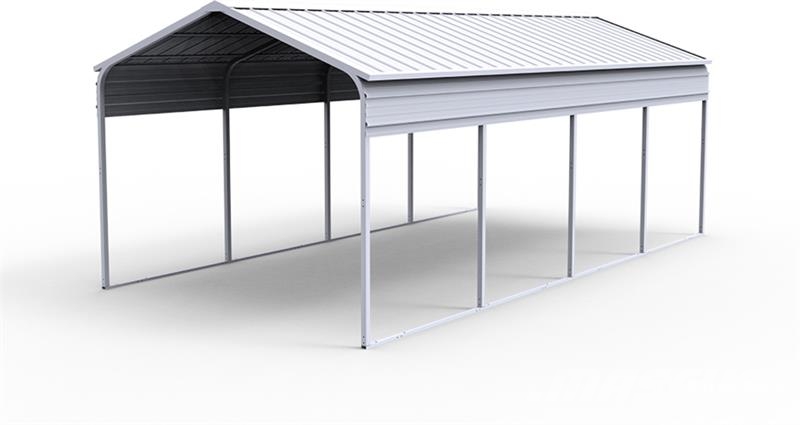 KJ K1121 11 ft x 21 ft All-Steel Carport (Unused) Steel frame buildings