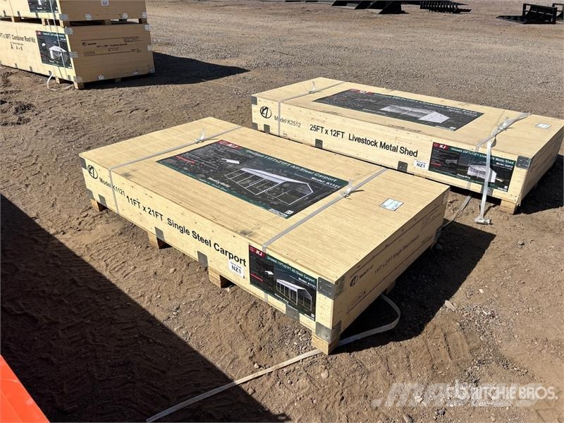 KJ K1121 11 ft x 21 ft All-Steel Carport (Unused) Čelični okviri za građevine