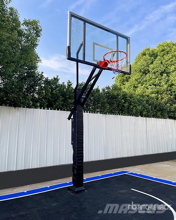 KJ K1824 18 ft x 24 ft Basketball Court w/Adjustable Drugi deli