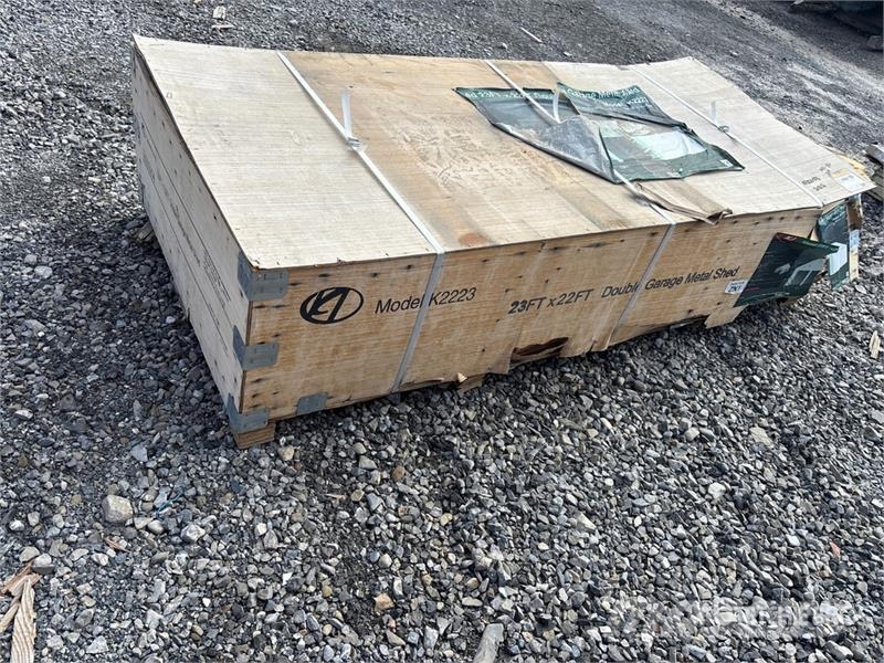 KJ K2223 23 ft x 22 ft Double Garage Metal Shed (Unus Oceľové rámové budovy