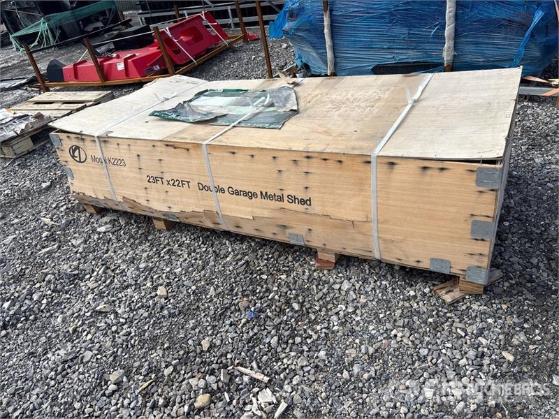 KJ K2223 Double Garage Metal Shed (Unused) 철골 건물
