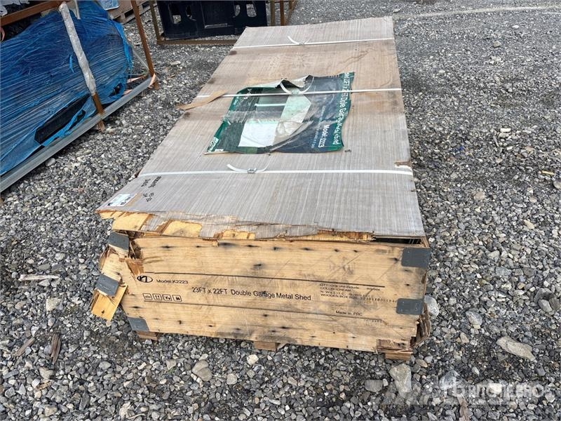 KJ K2223 Double Garage Metal Shed (Unused) 철골 건물