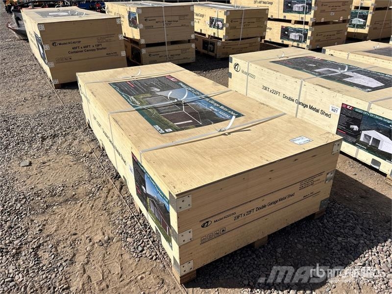 KJ K2223G 22 ft x 23 ft Metal Garage Storage Building Čelični okviri za građevine