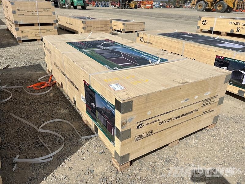 KJ K2223G 23 ft x 22 ft Double Garage Metal Storage B Čelični okviri za građevine