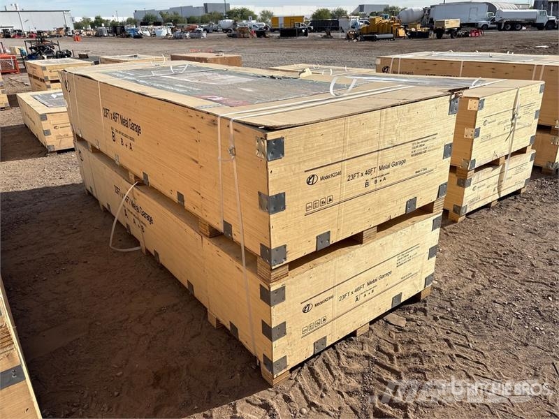 KJ K2346 23 ft x 46 ft Metal Garage (Unused) Csörlők, emelőberendezések és anyagmozgató liftek