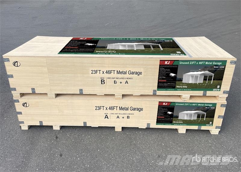 KJ K2346 23 ft x 46 ft Metal Garage Storage Building Steel frame buildings