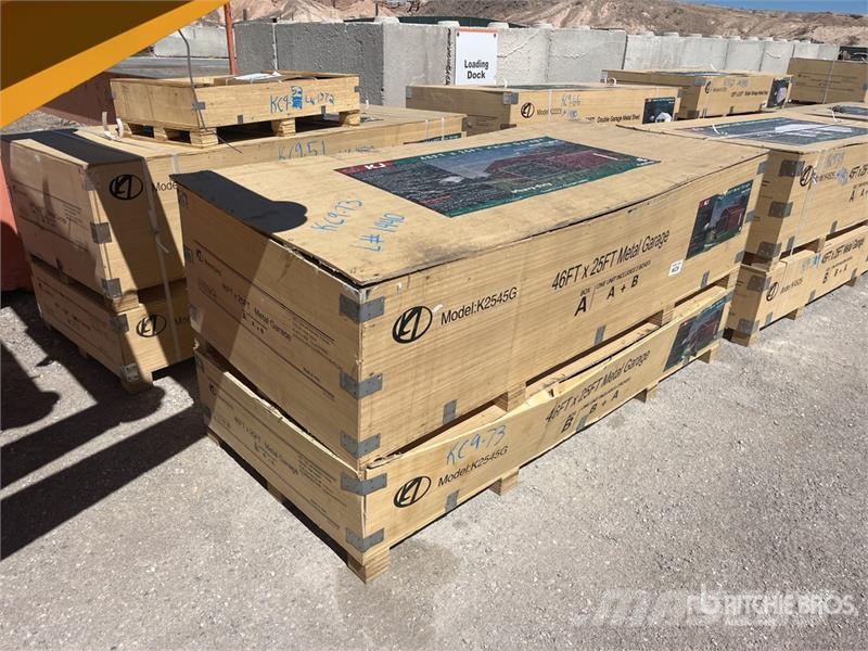 KJ K2545G 25 ft x 45 ft Metal Garage Storage Building 鋼架建築