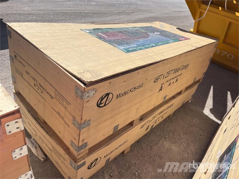 KJ K2545G 25 ft x 45 ft Metal Garage Storage Building 鋼架建築