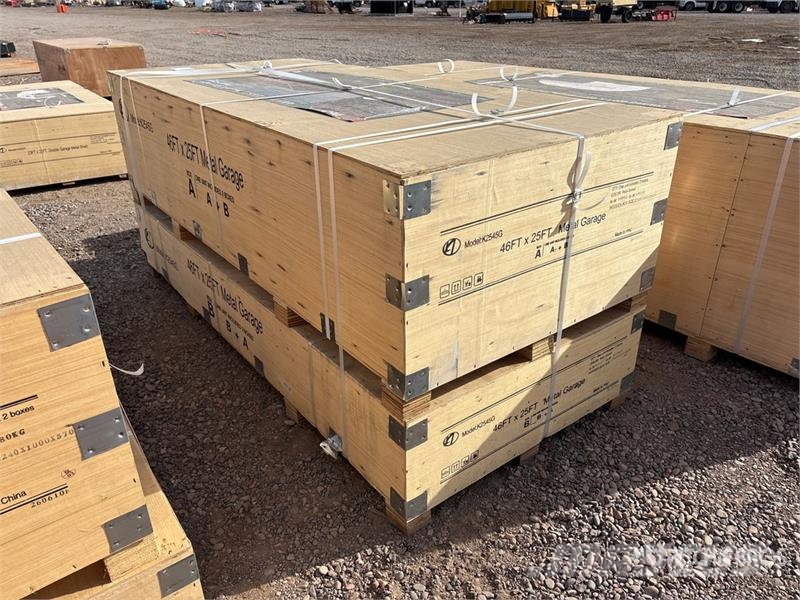 KJ K2545G 46 ft x 25 ft Metal Garage (Unused) Csörlők, emelőberendezések és anyagmozgató liftek