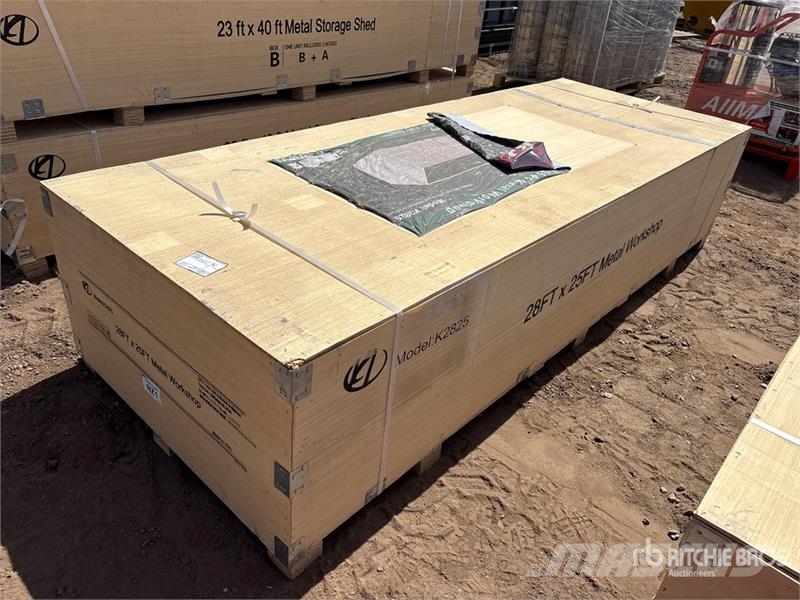 KJ K2825 28 ft x 25 ft Metal Workshop (Unused) Overige aanhangers