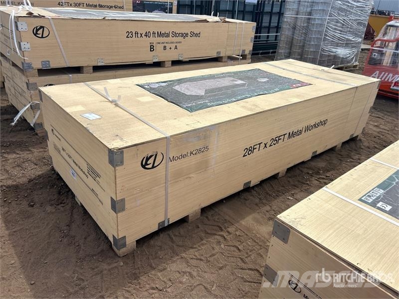 KJ K2825 28 ft x 25 ft Metal Workshop (Unused) Andere Anhänger