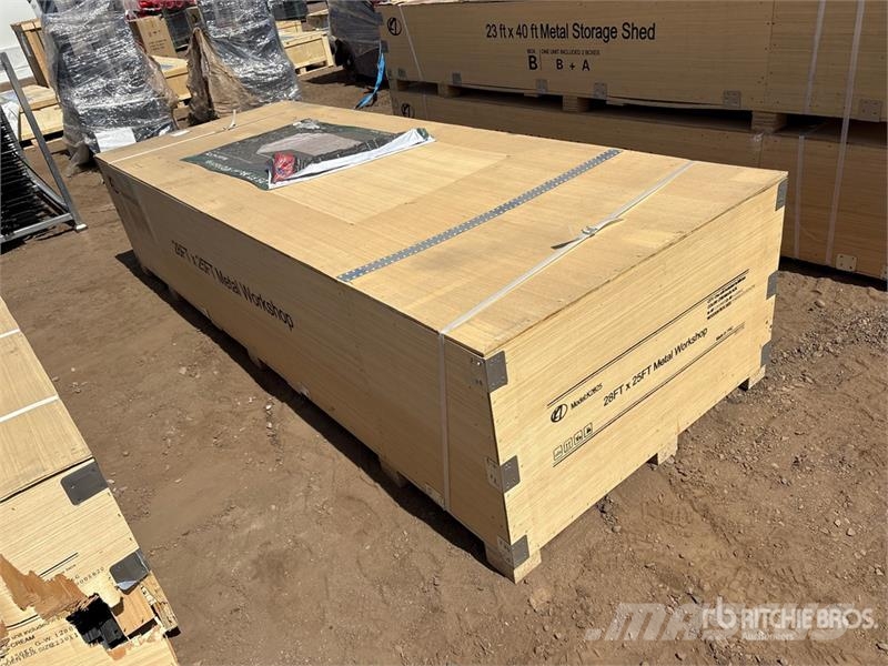 KJ K2825 28 ft x 25 ft Metal Workshop (Unused) Overige aanhangers