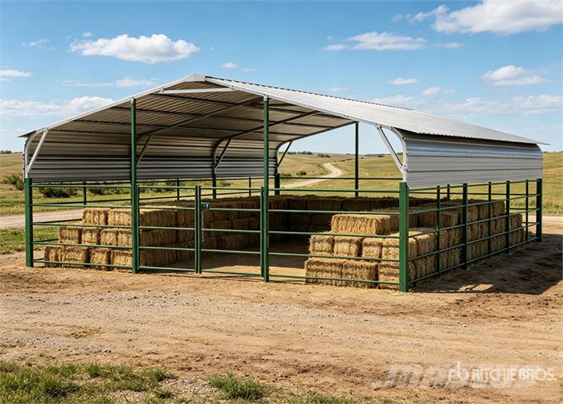 KJ K3010 30 ft x 20 ft Powder Coated Livestock Shelte Livdyr annet utstyr