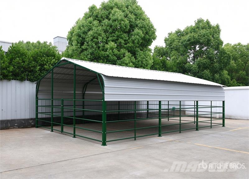 KJ K3010 30 ft x 20 ft Powder Coated Livestock Shelte Weitere Viehgeräte
