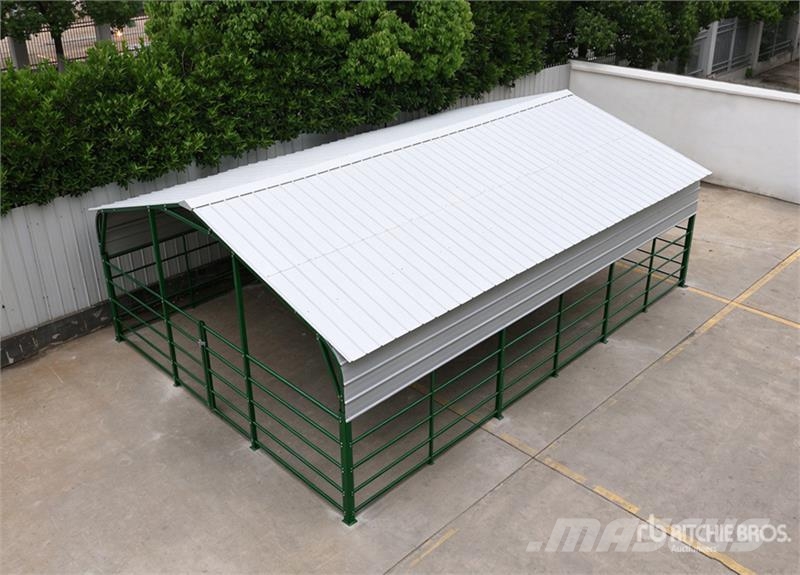 KJ K3010 30 ft x 20 ft Powder Coated Livestock Shelte Weitere Viehgeräte