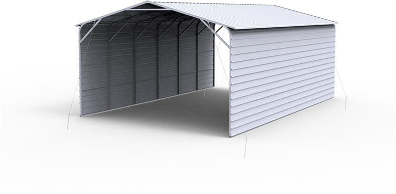 KJ K3020 20 Ft x 30 Ft Enclosed Carport (Unused) Čelični okviri za građevine